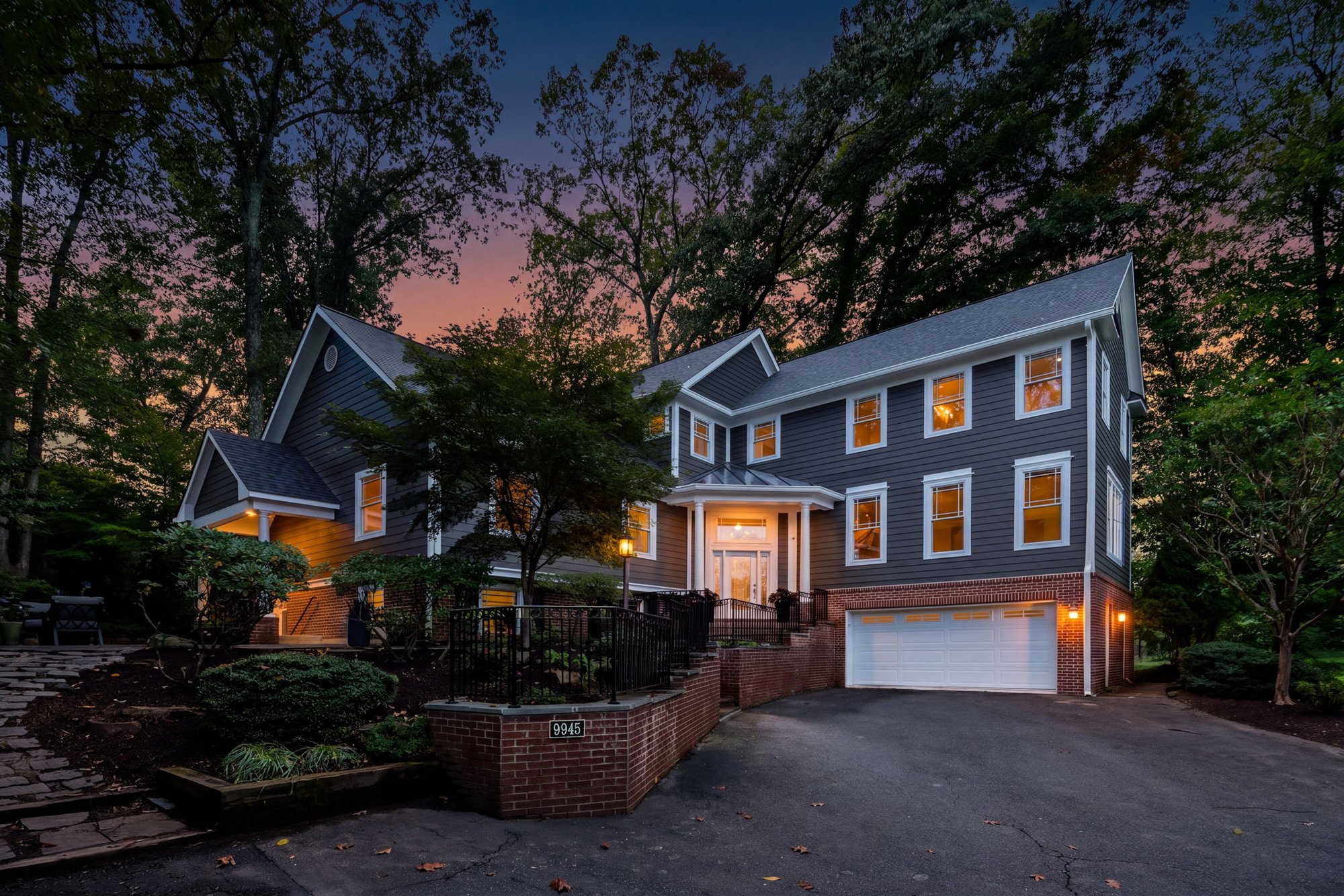 9945 Woodrow Street at twilight